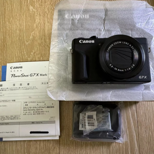 Canon PowerShot G7X Mark III Compact Digital Camera – Black (M Condition)
